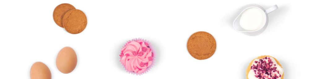 image of cupcakes, cookies and baking ingredients